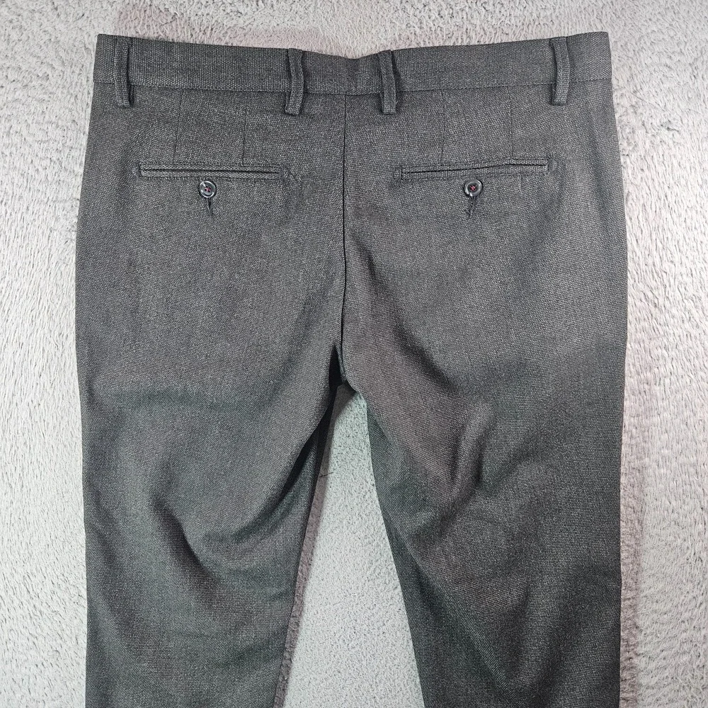 $140 NEW Haight & Ashbury Dress Pants Men 36‎ x 32 Flat Front Gray - Picture 8 of 11